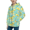 thumbnail image 2 of Rocae Yellow Lemon for Zip Up Hoodies for Teen Sweatshirt with Hood-Small, 2 of 6