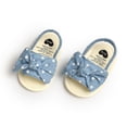 thumbnail image 6 of Toddler Baby Girl Anti-Slip Polka Dot Slide Sandals Newborn Girls Summer Beach Bow Shoes, 6 of 8