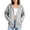 Gray-01, variant on AherBiu Sweatshirt for Women Zip up Juniors Hoodie Long Sleeve Fall Casual Loose Outwear Coat with Pockets