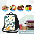 thumbnail image 4 of Lsque Dinosaurs and Tropical Leaves Lunch Bag Lunch Box for Women Men Reusable Insulated Lunch Tote Bag,Leakproof Thermal Cooler Sack Food Handbags Case High Capacity, 4 of 9