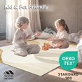 thumbnail image 4 of ODIKA 4'x6' Machine Washable Non-Slip Area Rug, Abstract Wave Design with Fluid Lines and Shapes High Traffic Rug, Beige, 235270, 4 of 7