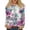 Purple, variant on WTOBBY Women's Floral Print Fashion Long Sleeve T-shirt with Round Neck Top Casual Wear Comfort Fit Soft Material Lightweight Fabric Daily Outfit Essential Stylish Layering Piece,Dark Gray M