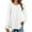 White, variant on Eyelet Lace Sweatshirts for Women Long Puff Sleeve Crew Neck Tunic Tops Fall Fashion Trendy Solid Color Loose Casual Blouses