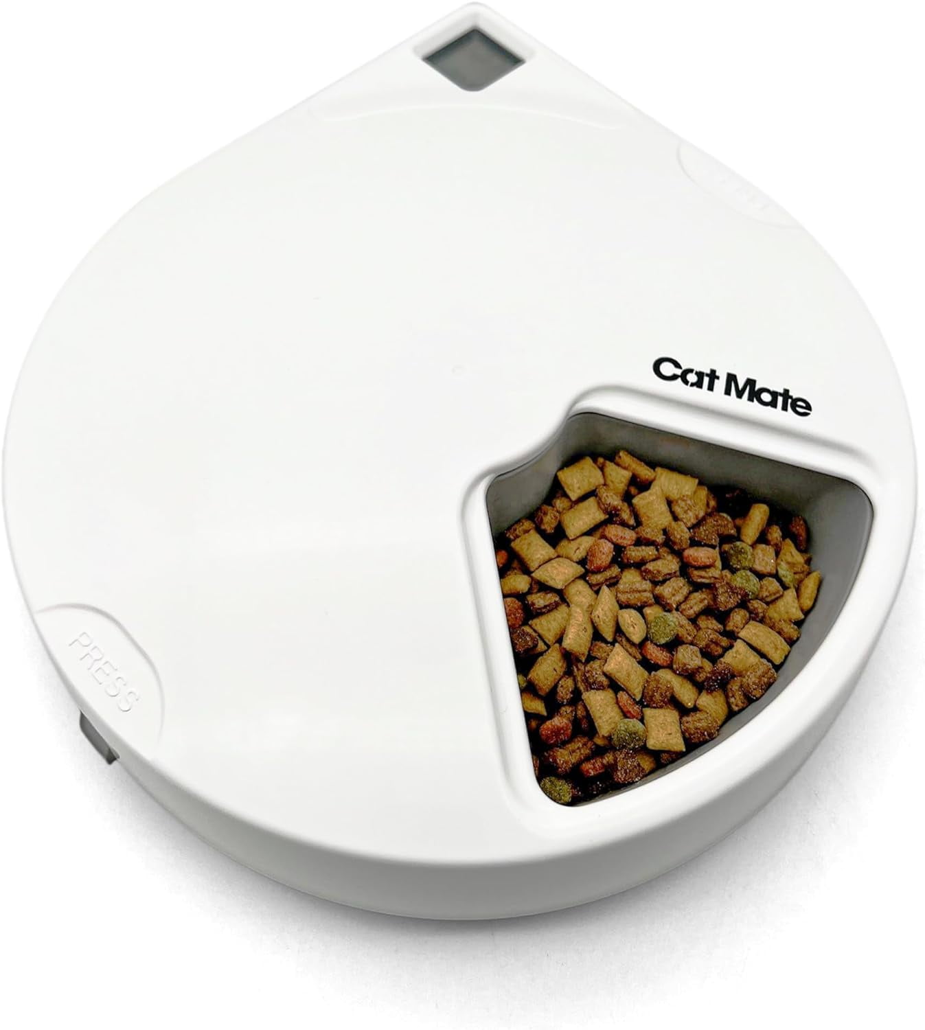C500 Automatic 5 Bowl Digital Timer-Controlled Pet Feeder for Cats and Small Dogs with Twin Ice Packs