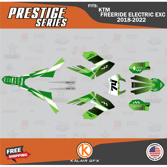 Kalair GFX Graphics Kit for KTM FREERIDE ELECTRIC EXC (2018-2023) Prestige Series