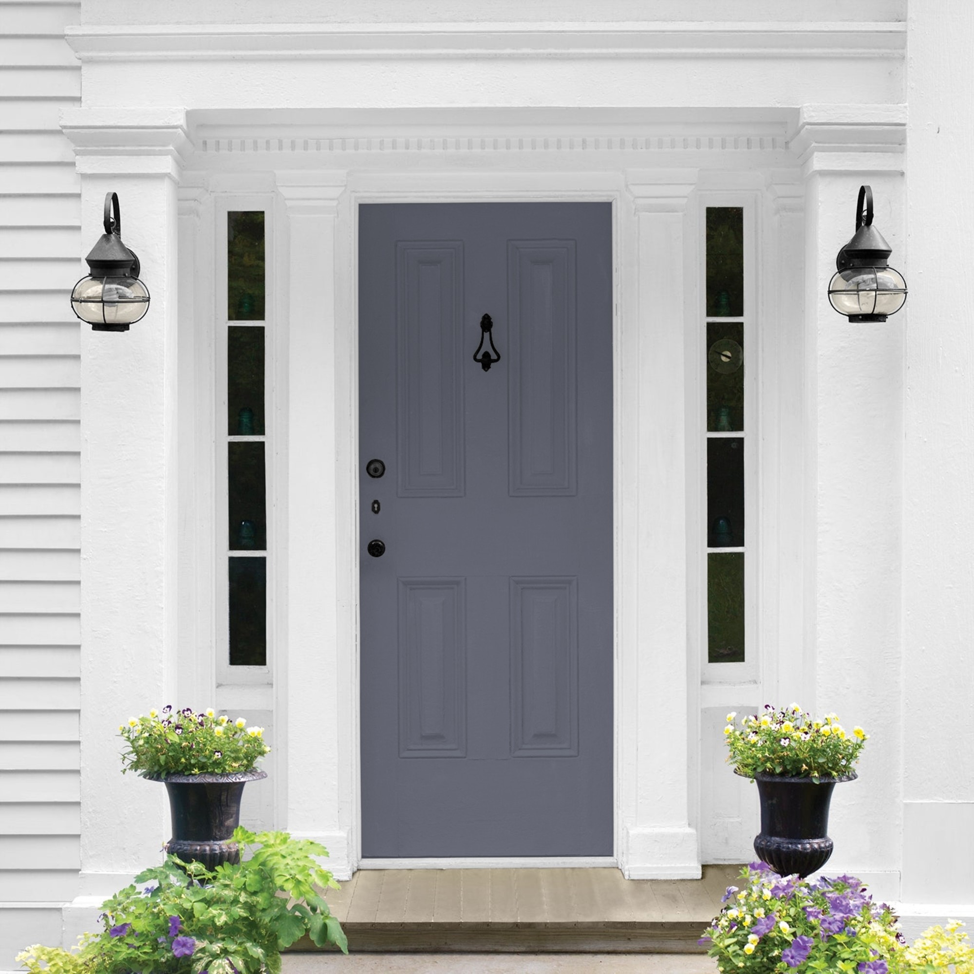 Glidden HEP Alley Cat / Purple Semi-Gloss Exterior Paint with Primer, 1 Quart