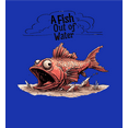 thumbnail image 2 of Fish Out of Water Youth Royal Blue Crew Neck Short Sleeve Tee-Small, 2 of 2
