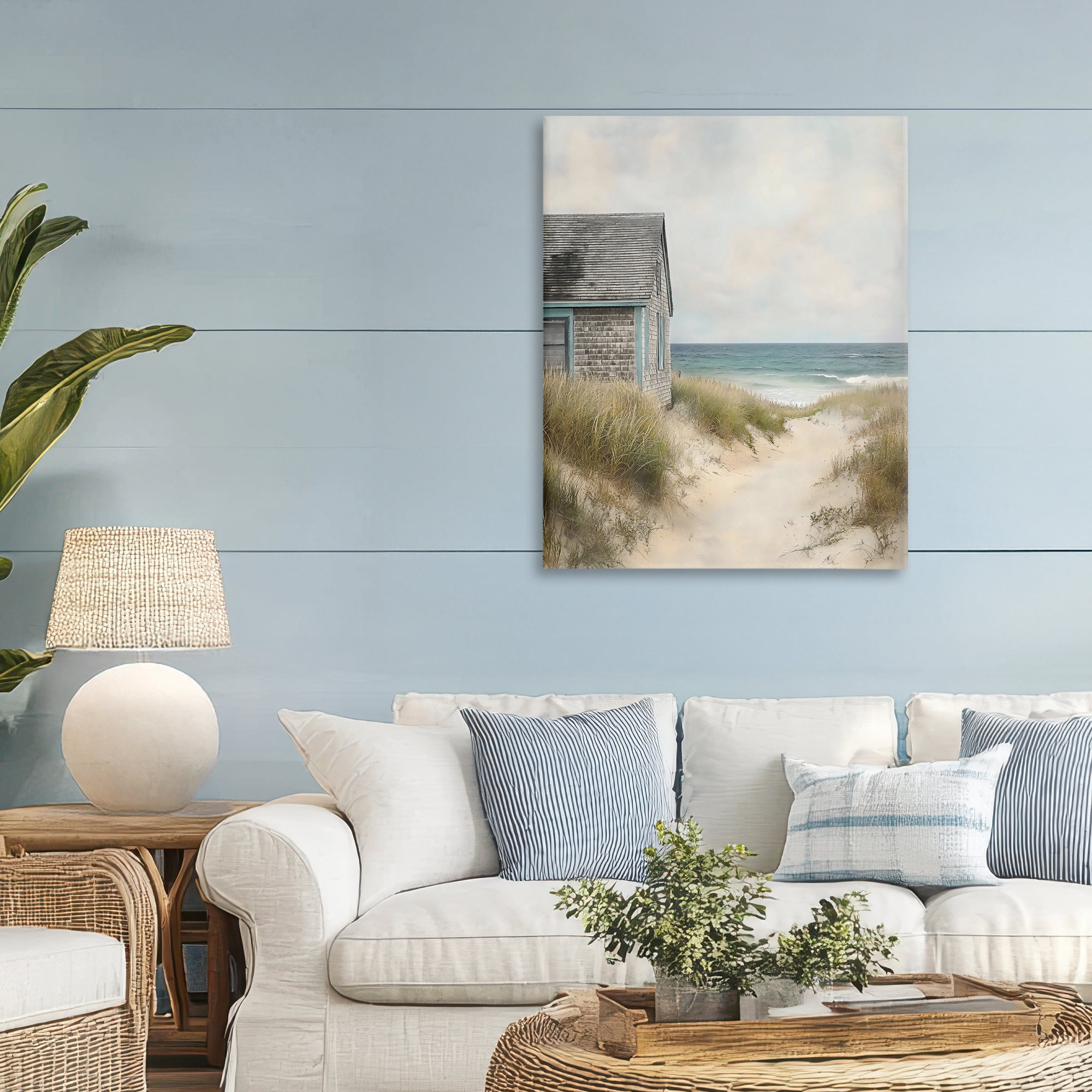 Stupell Industries Oceanfront Cottage on Dune Path Canvas Wall Art, design by Creative Studio