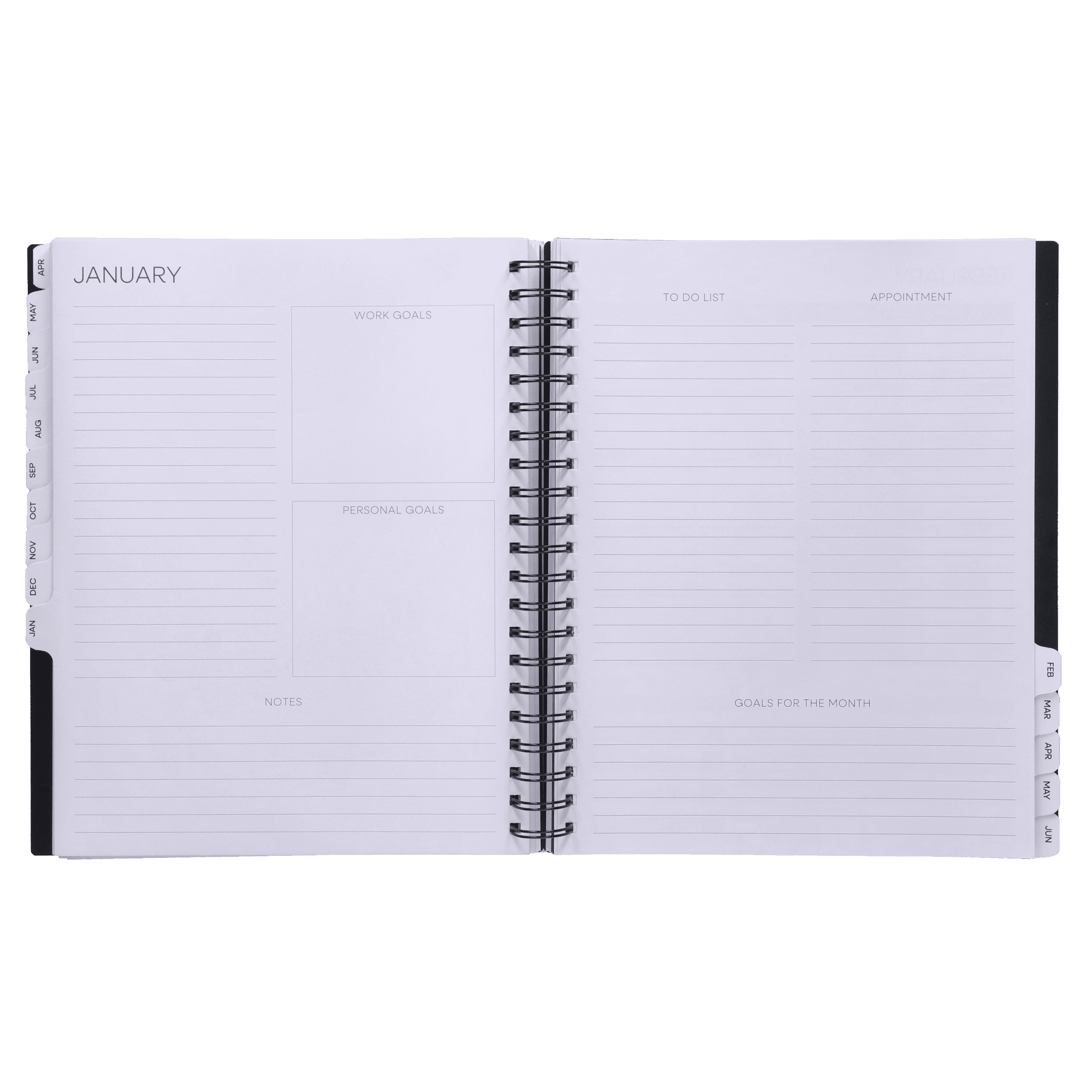 Pen+Gear 15-Month Weekly Planner, 8.5 in x 11 in, Black, April 2026-June 2027