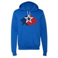 thumbnail image 2 of Red, White and Blue Star Unisex hoodie, USA Sweatshirts, Patriotic hoodie - Royal MH200HOODPATRIOT S17 L, 2 of 3