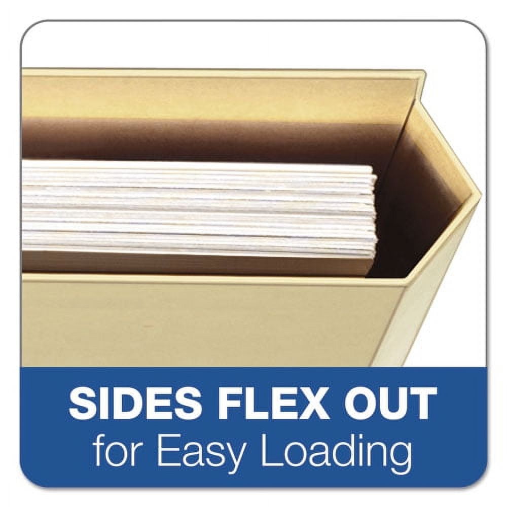File Folder Pocket, 0.75" Expansion, Letter Size, Assorted, 10/pack | Bundle of 5 Packs