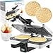 thumbnail image 3 of CucinaPro Krumkake Baker By Cucina Pro - 100% Non Stick, Makes Two Krumkake Pizzelle-Like Cookies, Great for Cannoli Filling & Cones, 3 of 4