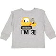 thumbnail image 3 of Inktastic 3rd Birthday Construction Party Boy Boys Long Sleeve Toddler T-Shirt, 3 of 5
