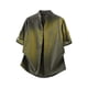 thumbnail image 4 of Blusa y camisa de manga corta con cuello alto para hombre, color liso, informal, holgada, a la moda, con botones y bolsillo, de poliéster., 4 of 5