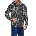 thumbnail image 2 of Honeii Seamless Pattern With Skulls Print Hoodies for Men, Pullover & Full Zip, Breathable Zip up Hoodie, Sweatshirt-Medium, 2 of 5