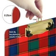 thumbnail image 6 of FORMRS Acrylic Clipboard with Low Profile Clip Standard A4 Letter Size, 12.5" x 9", Red and Blue Pattern, 6 of 8