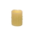 thumbnail image 4 of Set of Four Yellow Flameless Pillar Candle, 4 of 4