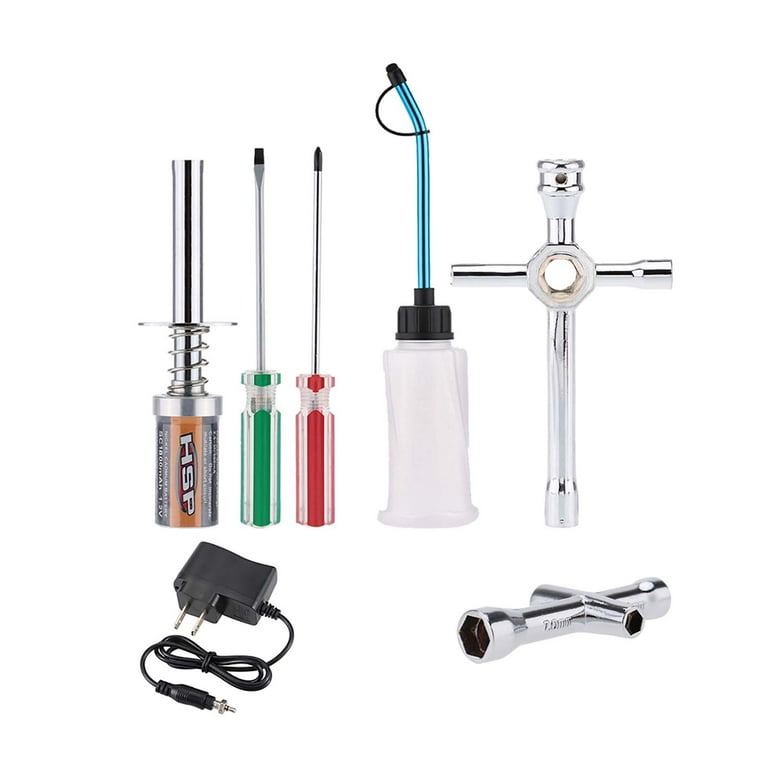 Carevas Nitro Starter Glow Plug Igniter Tools Fuel Bottle Combo