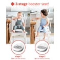 thumbnail image 3 of Booster Seat Skip Hop Sleek Seat Booster gris/blanco Skip Hop NA, 3 of 9