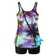 thumbnail image 5 of JURANMO Tankini Swimsuits for Women Tummy Control Two Piece Blouson Bathing Suit Beach Vacation Tankinis Set Swimwear 2025 Multicolor S Dollar Sales, 5 of 7