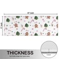 thumbnail image 5 of Kitchen Rugs Sets Of 2,White Christmas Gingerbread Man Pattern Anti Fatigue Kitchen Mat Rugs Non Slip Washable,Decorative Kitchen Floor Mats for Kitchen,Sink,Laundry,17"X47", 5 of 5