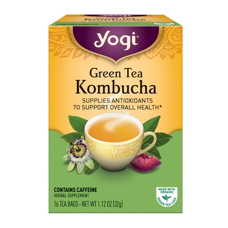 (6 Boxes) Yogi Tea, Green Tea Kombucha Tea, Tea Bags, 16 Ct, 1.12 (Best Kombucha Tea Brands)