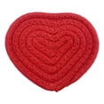 thumbnail image 2 of Valentine's Day Heart Coasters,Handmade Braided Cotton Coasters,Anti Slip Absorbent Drinks Mat for Mother's Day Home Restaurant Housewarming Gifts,Valentines Day Decorations(Red), 2 of 5