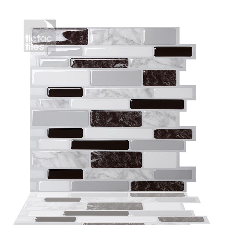 Tic Tac Tiles Premium Anti Mold Peel and Stick Wall Tile