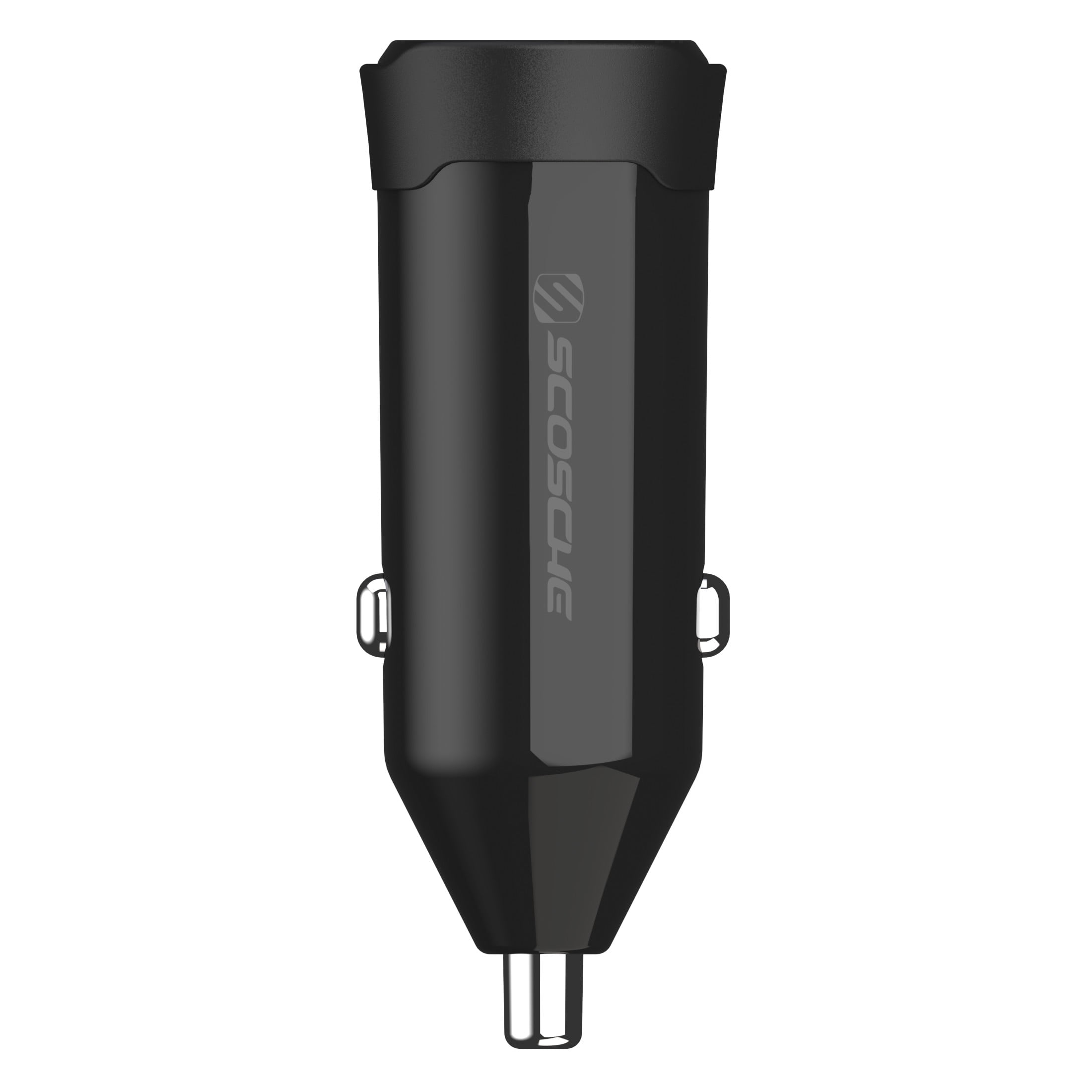 (2 pack) Scosche CPDCC60-RP PowerVolt Fast 60W Dual USB-C Car Charger Adapter w/ Certified Power Delivery 3.0