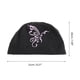 thumbnail image 4 of Gorro de natación de nailon con estampado de mariposa único, 1 Pc, negro y rosa, 4 of 5