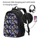 thumbnail image 2 of Fotbe Astronauts in sport Mochila con Estampado y Puerto USB para Hombre y Mujer, Mochila Antirrobo, Mochila de Viaje, Mochila Escolar, Mochila Universitaria, 2 of 7