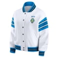 thumbnail image 2 of Women's WEAR by Erin Andrews White/Blue WNBA Full-Snap Fleece Sweatshirt Jacket, 2 of 5