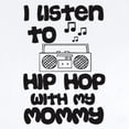 thumbnail image 2 of CafePress - Listen To Hip Hop With My Mommy Infant Bodysuit - Baby Light Bodysuit, Size Newborn - 24 Months, 2 of 4