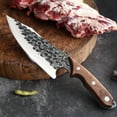 thumbnail image 2 of 6.7in Forging steak knife Boning knife Outdoor barbecue steak dividing knife, 2 of 7
