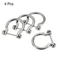 thumbnail image 3 of 31mm U Shape Horseshoe D-Rings Zinc Alloy Electroplated Silver Tone 4 Pack, 3 of 5
