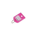 thumbnail image 2 of Suitcase Luggage ID Tag Name Holder Baggage Tags Key ID Name Address Ring Label Pendant Hanging Chain Accessory for School Office Shop Pink, 2 of 7