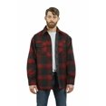 thumbnail image 2 of YAGO Men's Plaid Flannel Button Down Casual Shirt Jacket Red/Black/5F (S-5XL), 2 of 3