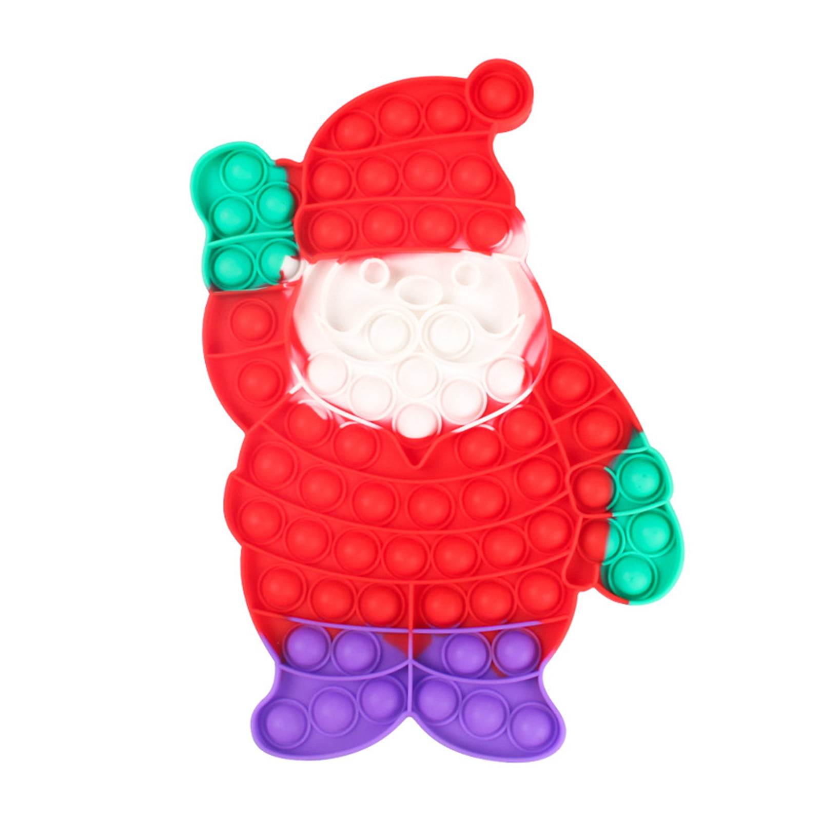Simple Fidget Toy Christmas Popit Push Bubble Sensory Decompression Toys Xmas UK 