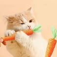 thumbnail image 3 of Carrot-Shaped Cat Chew Toy with Crinkle Sound - Eco-Friendly Paper Rope Kitty Toy for Dental Health, Durable Interactive Play & Sustainable Pet Gifts, 3 of 5