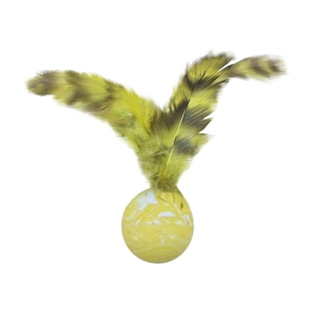 Indoor Bouncy Ball Toy For Cats, Interactive Teething Play With Hunting Sensory Fun, Safe Rubber Material For Pets