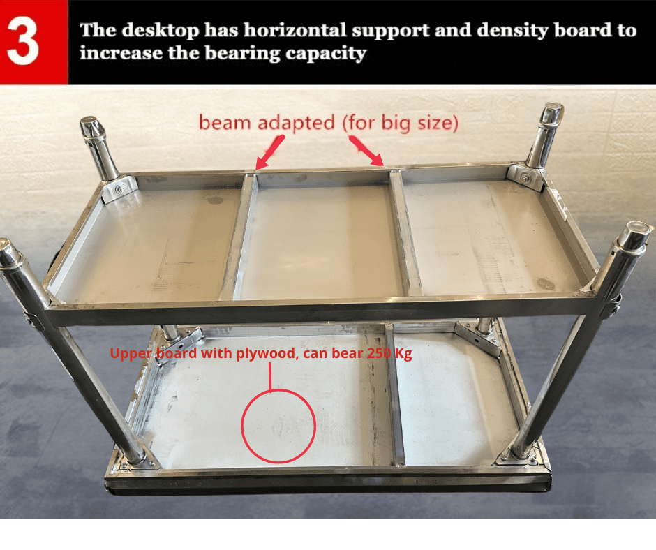 24"x48" Heavy Duty Stainless Steel Work Prep Table with Backsplash 1500401