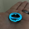 thumbnail image 4 of K-KED Hot Fashion Wood Ring Feature Ring Resin Ring Luminous Ring for Men and Women-blue-green-9, 4 of 6