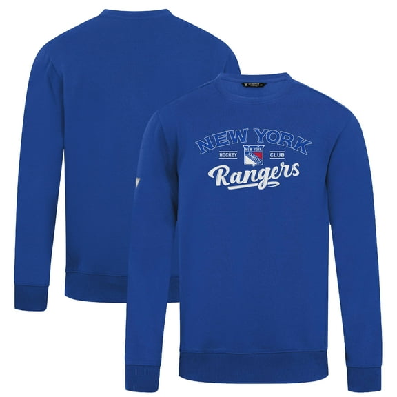 Men's Levelwear Blue New York Rangers Zane Ice Wall Pullover Sweatshirt