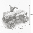 thumbnail image 3 of Carrito Electrico Montable para Niños de Manejo Directo Cuatrimoto con Luces LED Pedal de Aceleración, Asiento Ergonómico Rosa, 3 of 7