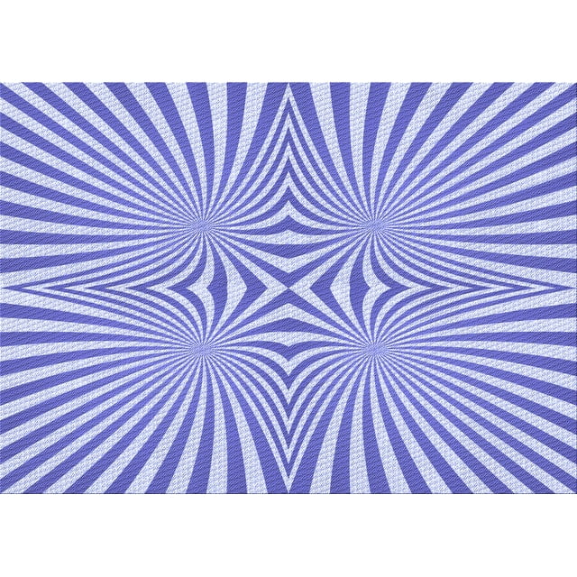 Ahgly Company Machine Washable Indoor Rectangle Transitional Periwinkle Purple Area Rugs, 5' x 8'