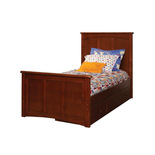 Bolton Furniture 97219910750 Woodridge Panel Twin Bed with 3Drawer