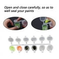 thumbnail image 2 of 5 Strips 30 Pots Empty Paint Strips Paint Cup Pots, 10Ml/ 0.35Oz Mini Paint Pot Strips Clear Plastic Plastic, 2 of 6