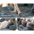 thumbnail image 6 of papajet Chaise Lounge Indoor, Upholstered Sofa Bed with Throw Pillows and Armrests, Sleeper Chair- Plush Chair Bed for Living Room, Grey, 6 of 7