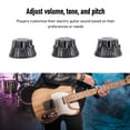 thumbnail image 3 of Electric Guitar Knobs, 3Pcs Electric Guitar Dome Knobs Metal Potentiometer Knobs Guitar Bell Volume Tone Control with Wrench Compatible with a Wide Range of Electric Guitars, 3 of 7