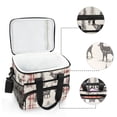 thumbnail image 6 of FORMRS Insulated Cooler Bag 24 Cans Capacity Soft Leakproof Lunch Box with Side Pockets, Beige Deer, 6 of 7